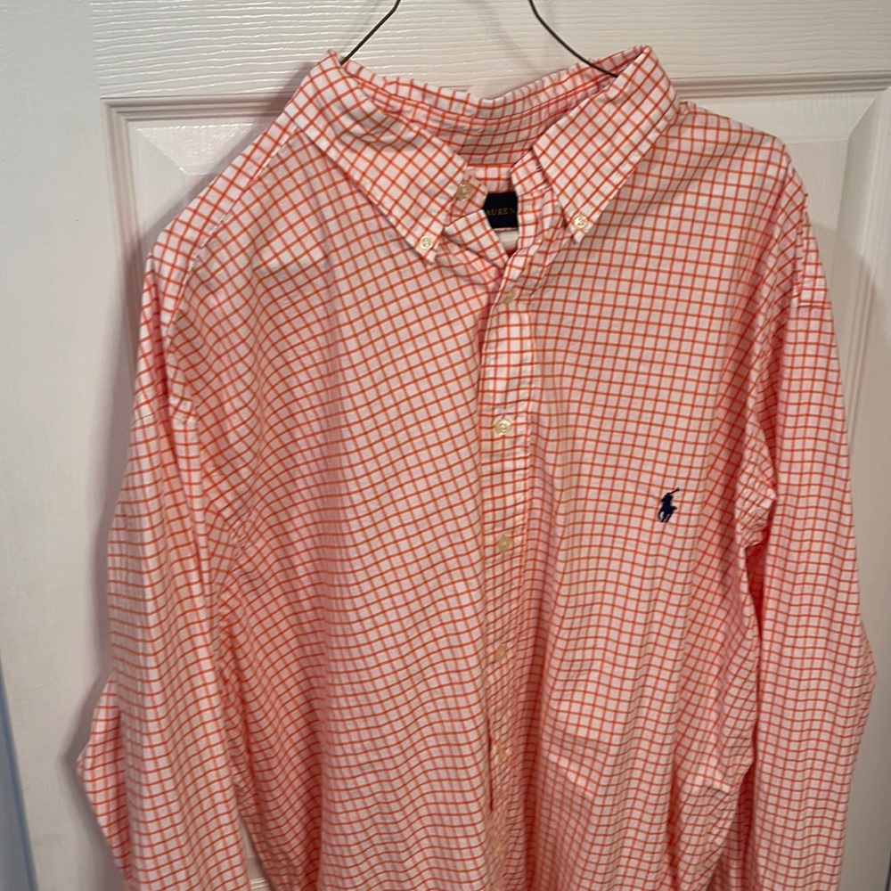 Big and tall (2XT) Great condition dress button down. Perfect gift for fall